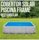 Intex Telo di Copertura Solare per Ultra Frame Rettangolare, 488 x 244 cm, Spessore 160 Micron, Dimensioni di Produzione: 476 x 234 cm, Blu 28029